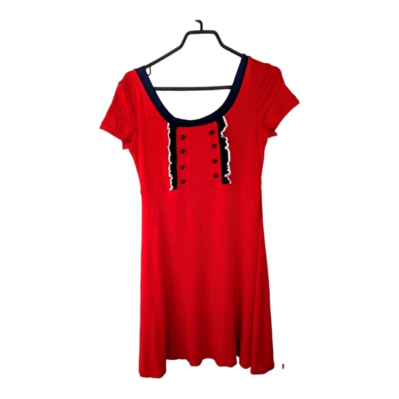 Annie 50 red rockabilly dress in size medium - Picture 4 of 9